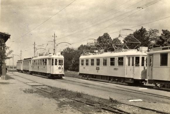 Historische Badner Bahn in Guntramsdorf 1927
